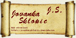 Jovanka Sklopić vizit kartica